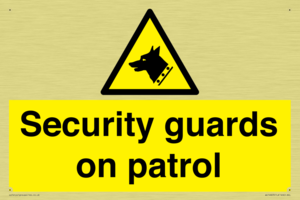 Security guards on patrol